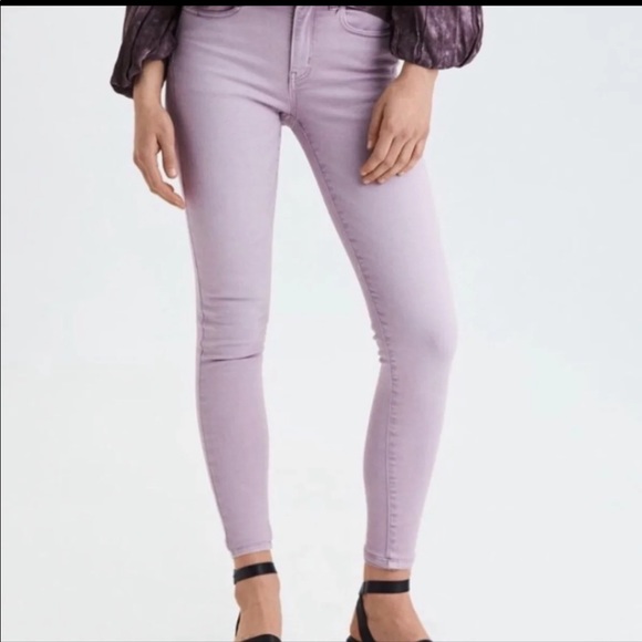 American Eagle Lavender Jeggings Nwot 